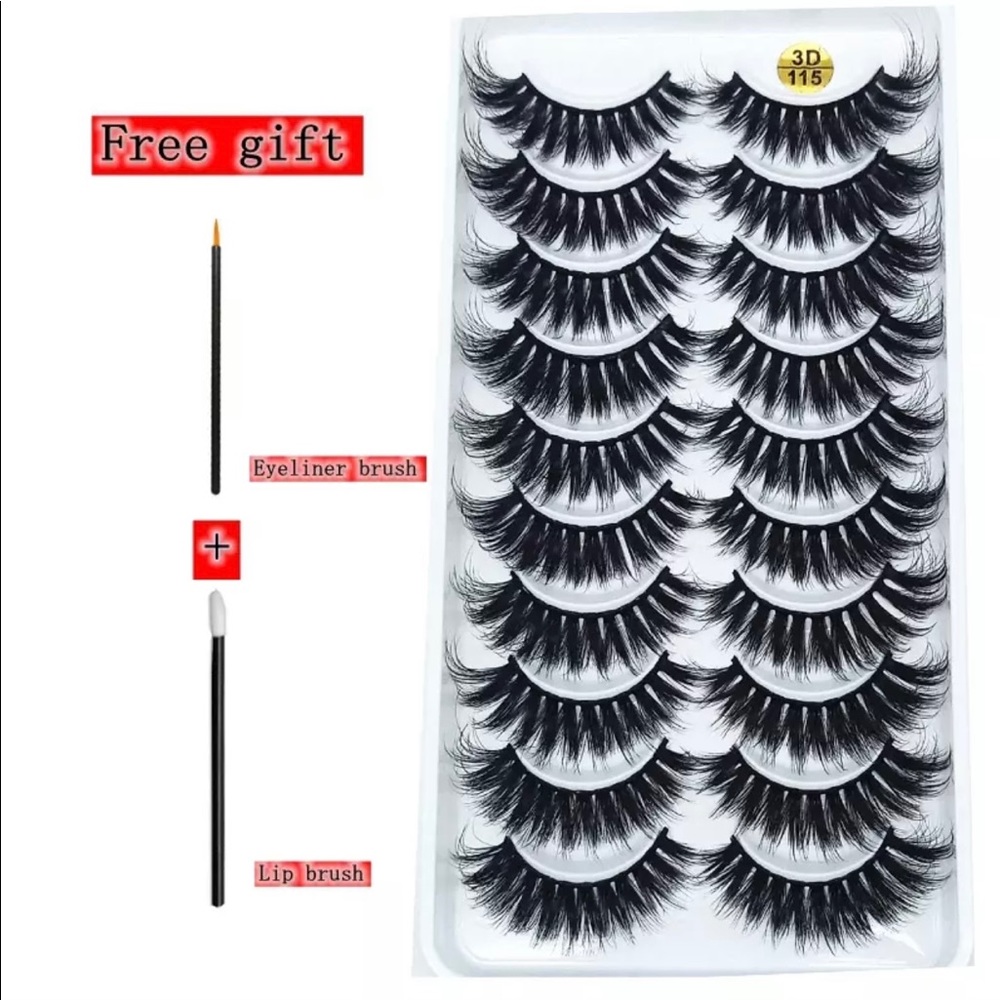 10 Pack of Lashes with free Gifts